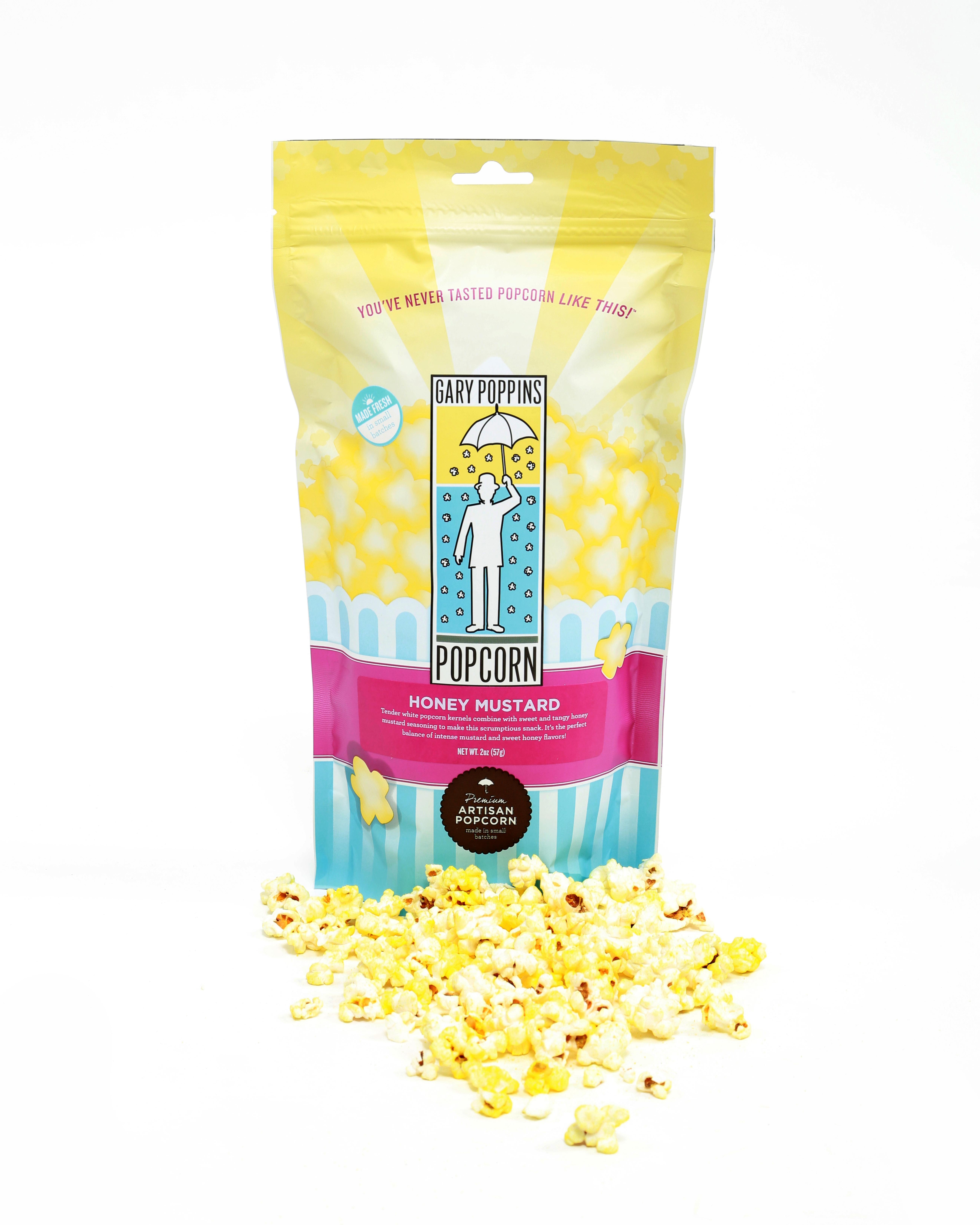 Gary Poppins Honey Mustard Popcorn, Bag by Gary Poppins Artisan Popcorn