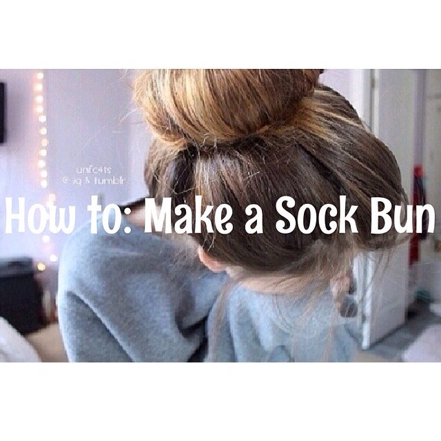 How To Make A Sock Bun Musely