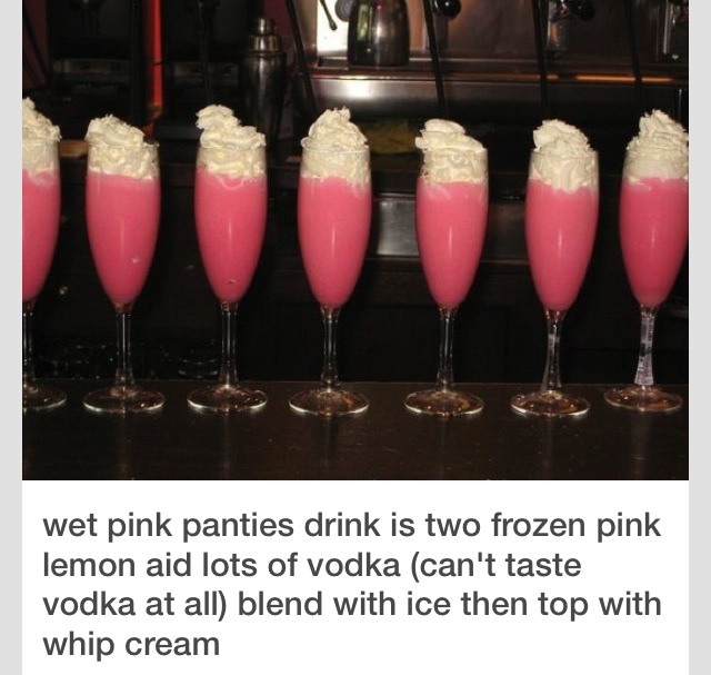 Frozen Pink Lemonade And Vodka Blended Topped With Whipped Cream