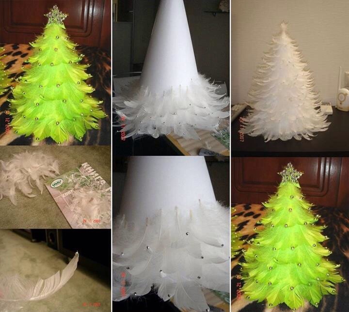 make a christmas tree out of feathers musely make a christmas tree out of feathers musely