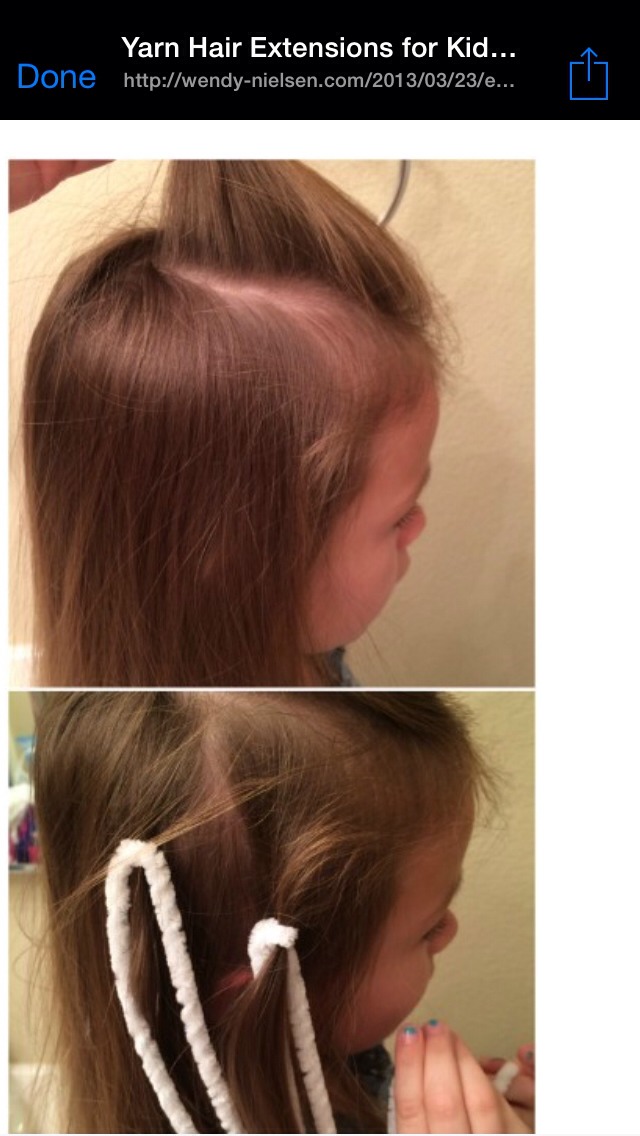 Yarn Hair Extension For Kids Musely