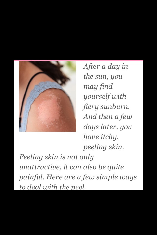 How to remove sunburn peeling without damaging skin !!!! Musely