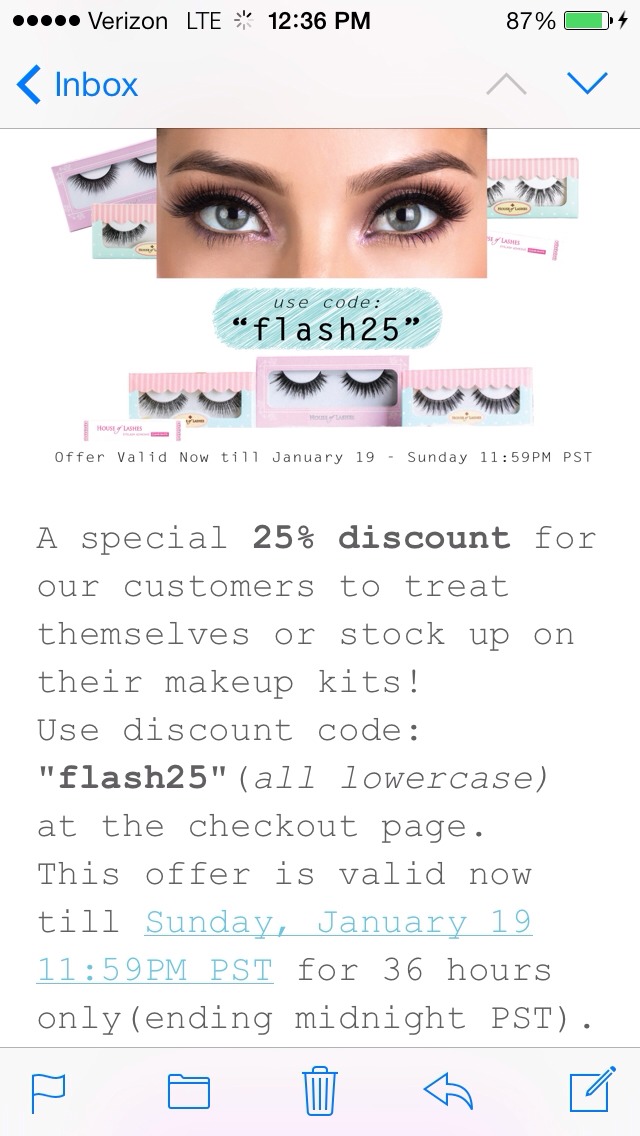 One two lashes coupon code