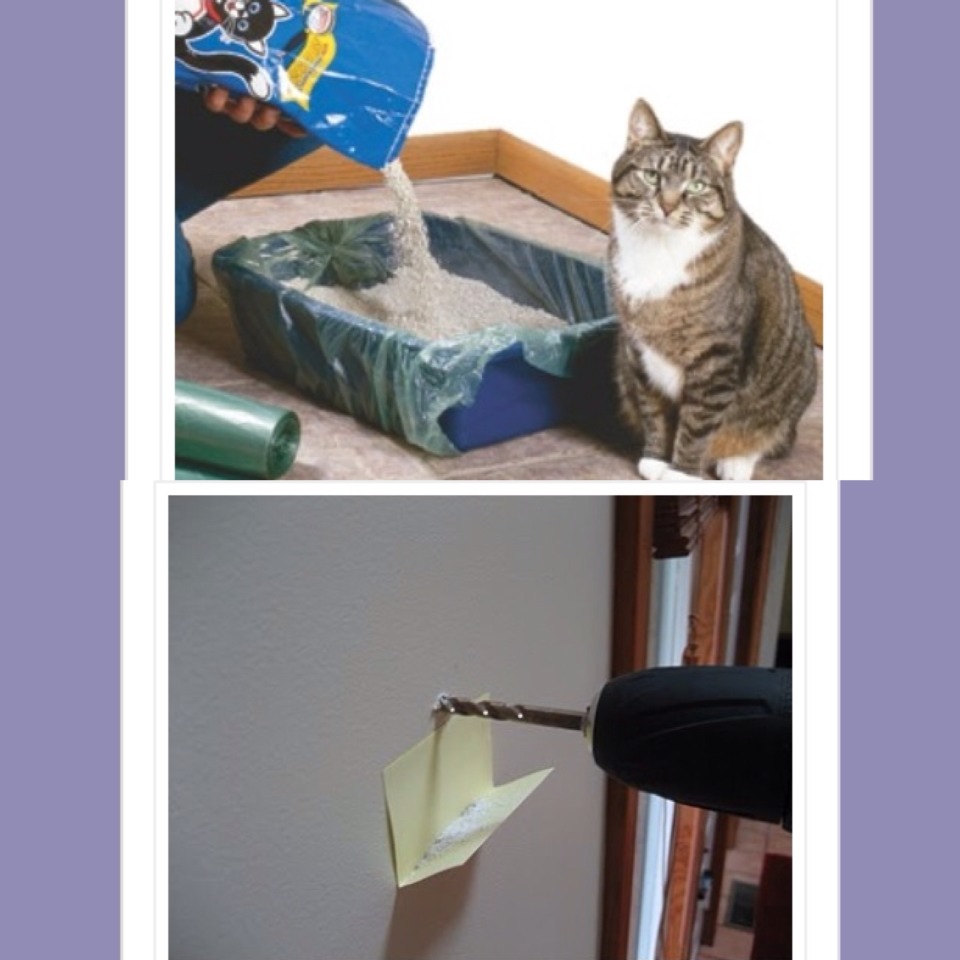 quick cleanup 10. Use a post it note to catch fallout while drilling