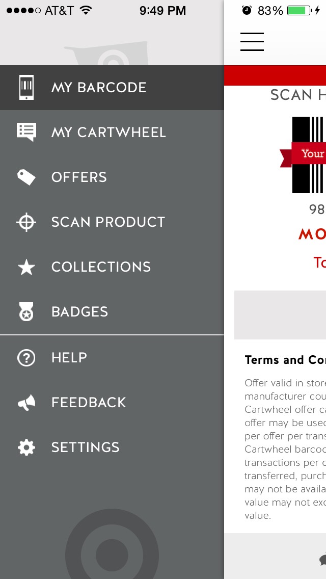 Barcode scanner coupon finder