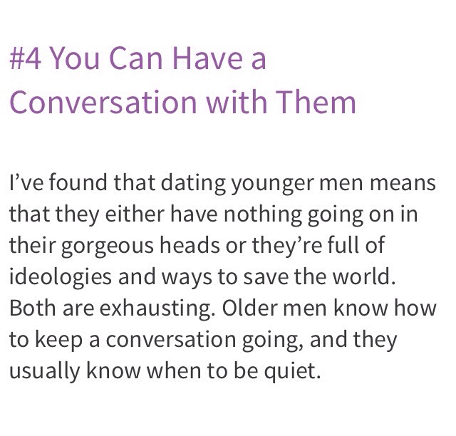 dating an older guy yahoo Even for 14-15 year old girls that seem much more mature than average, having sex with someone 10 years older than they are, is probably not. dating an older guy yahoo Even for 14-15 year old girls that seem much more mature than average, having sex with someone 10 years older than they are, is probably not.