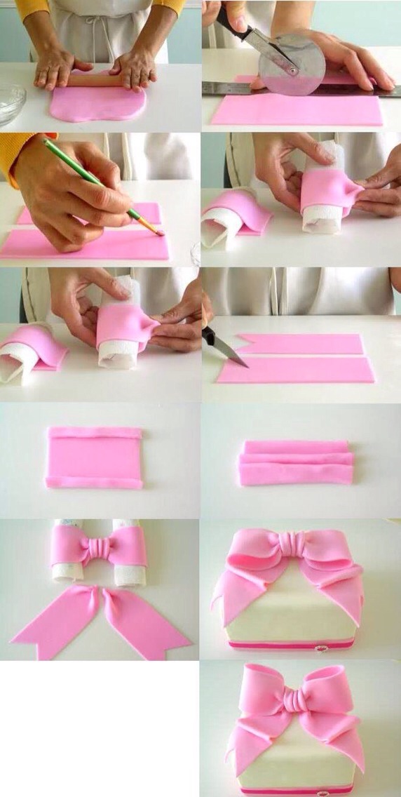 How To Make A Bow For A Cake Musely