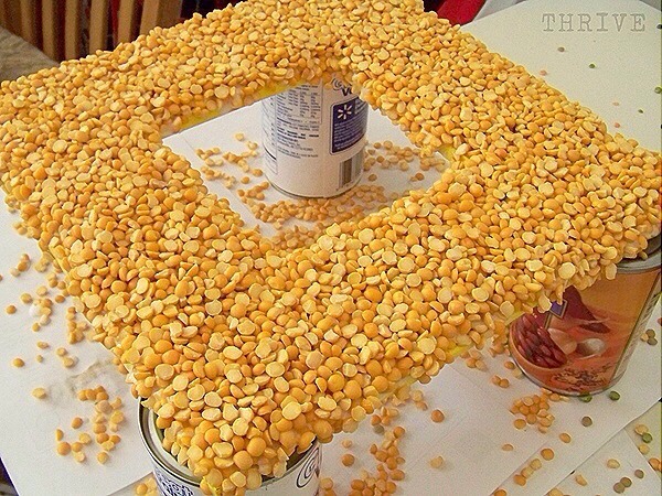 Рамки из круп своими руками 4