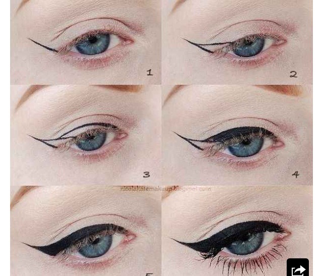 How To Draw A Perfect Winged Eyeliner Musely