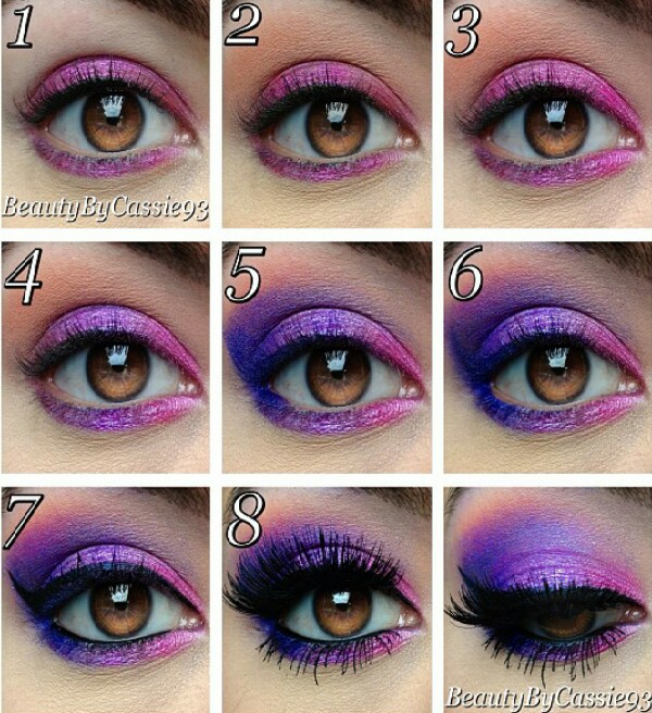 Beautiful Pink and Purple Eyeshadow Tutorial! Musely