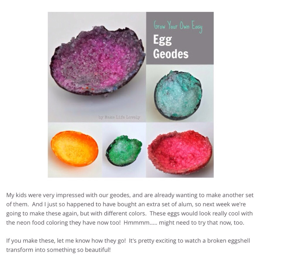 How To Grow Geodes Inside Of An Eggshell Musely