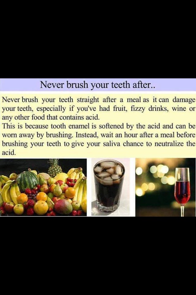 Never Brush Your Teeth After Meal - Musely