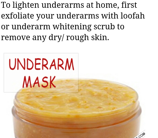  &amp; LIGHTENING UNDERARMS AT HOME VID WHITENING MASK &amp; SCRUB - Musely