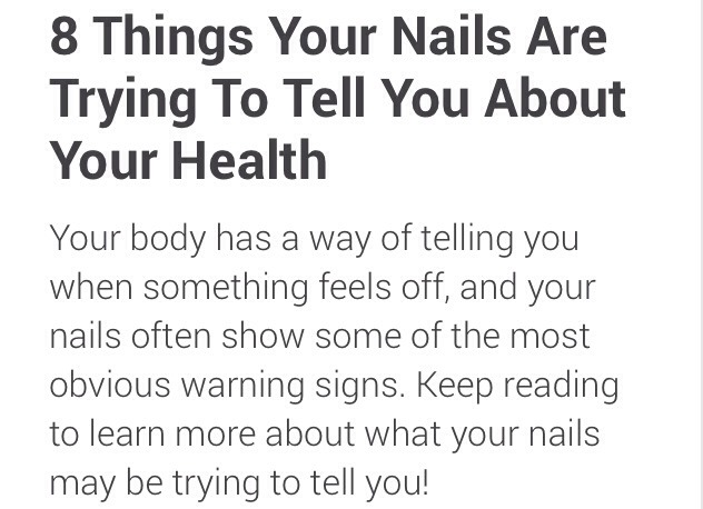11 Things Your Nails Are Trying To Tell You About Your Health | 8 things your nails are trying to tell you about your 11 Things Your Nails Are Trying To Tell You About Your Health | 8 things your nails are trying to tell you about your