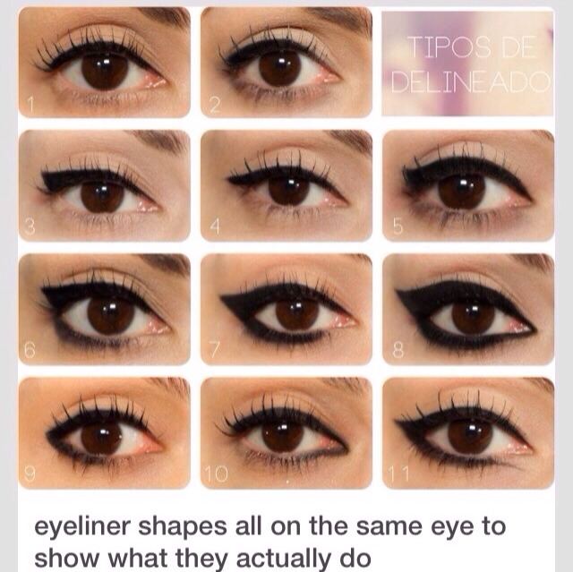 Different Eyeliner Shapes Musely