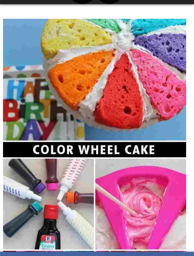 How To Make A Color Wheel Cake Musely