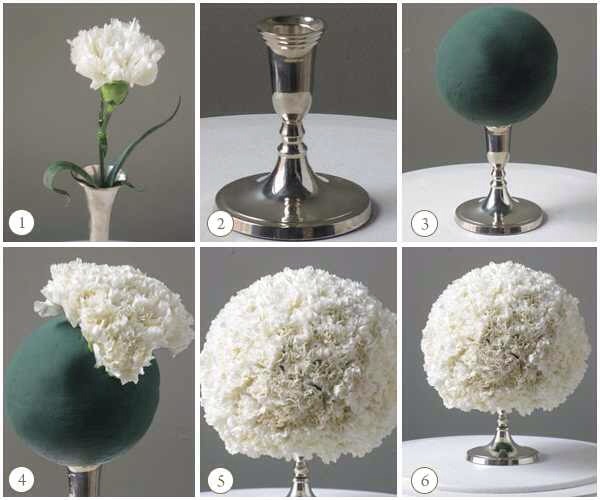 Carnation Centerpiece Ball Musely