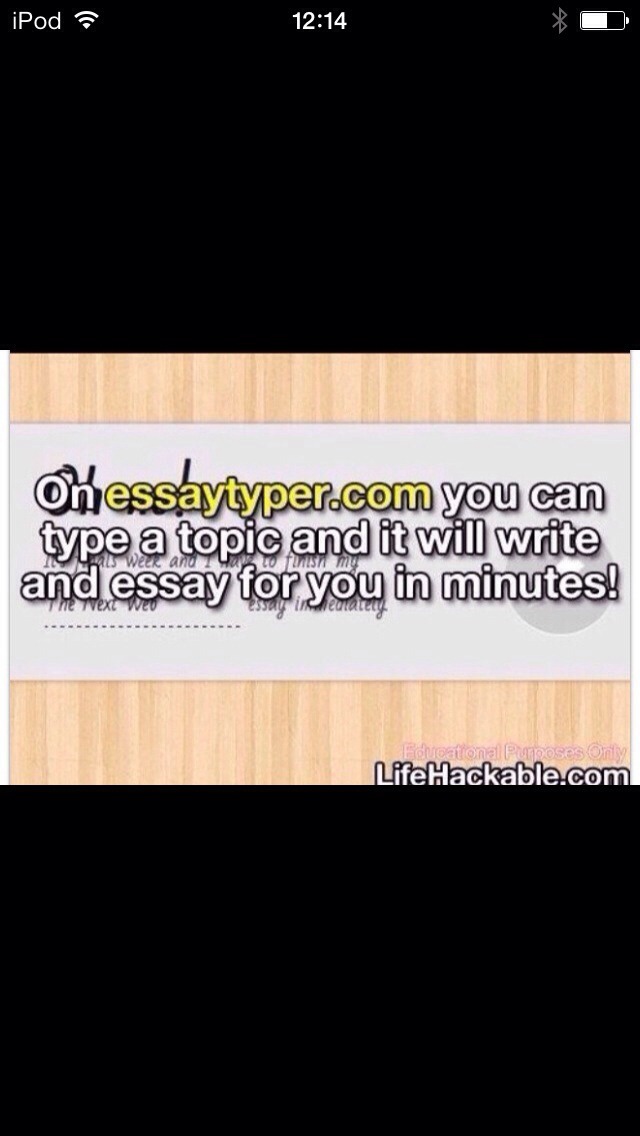 Help with an essay