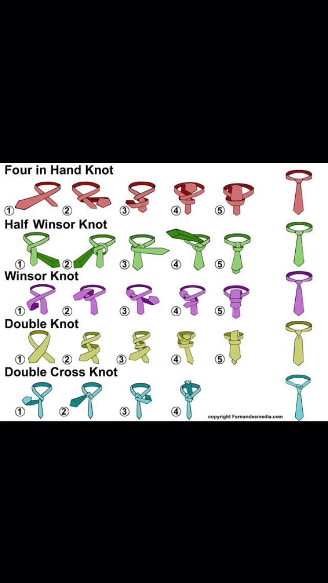 different types of ties names