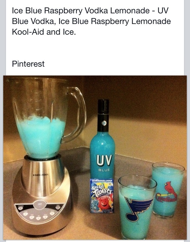 Ice Blue Raspberry Vodka Lemonade Musely