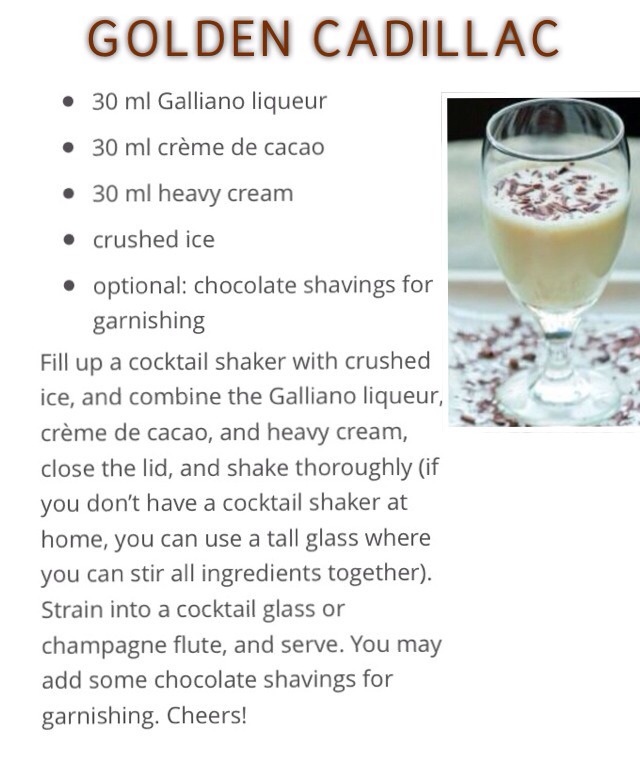 GOLDEN CADILLAC COCKTAIL Musely