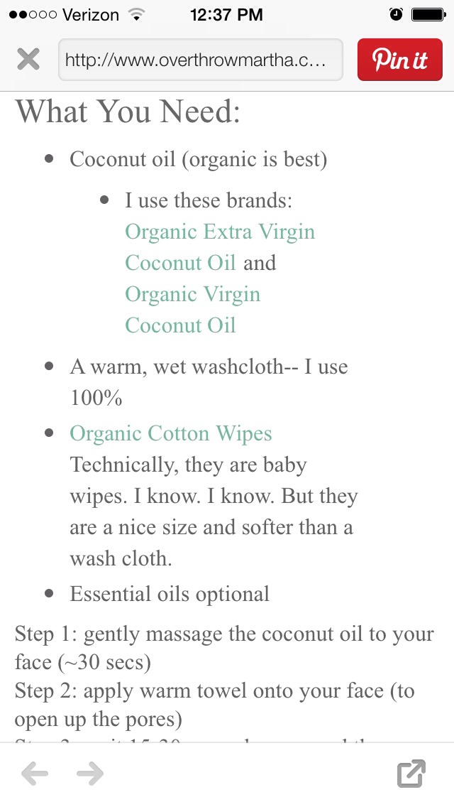 Coconut Oil Benefits And Face Washing Tip Musely
