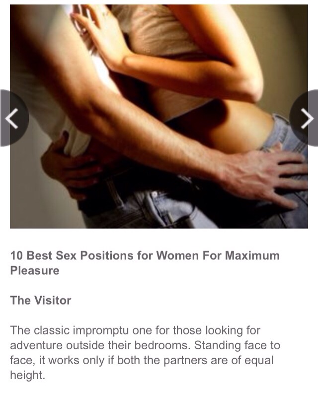 Maximum Pleasure Sex Positions For Women