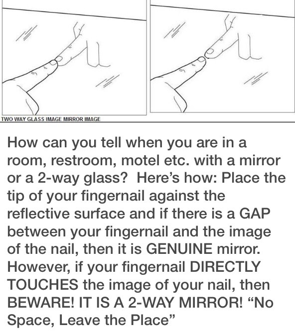 How To Tell If A Mirror Is A 2Way Glass Musely