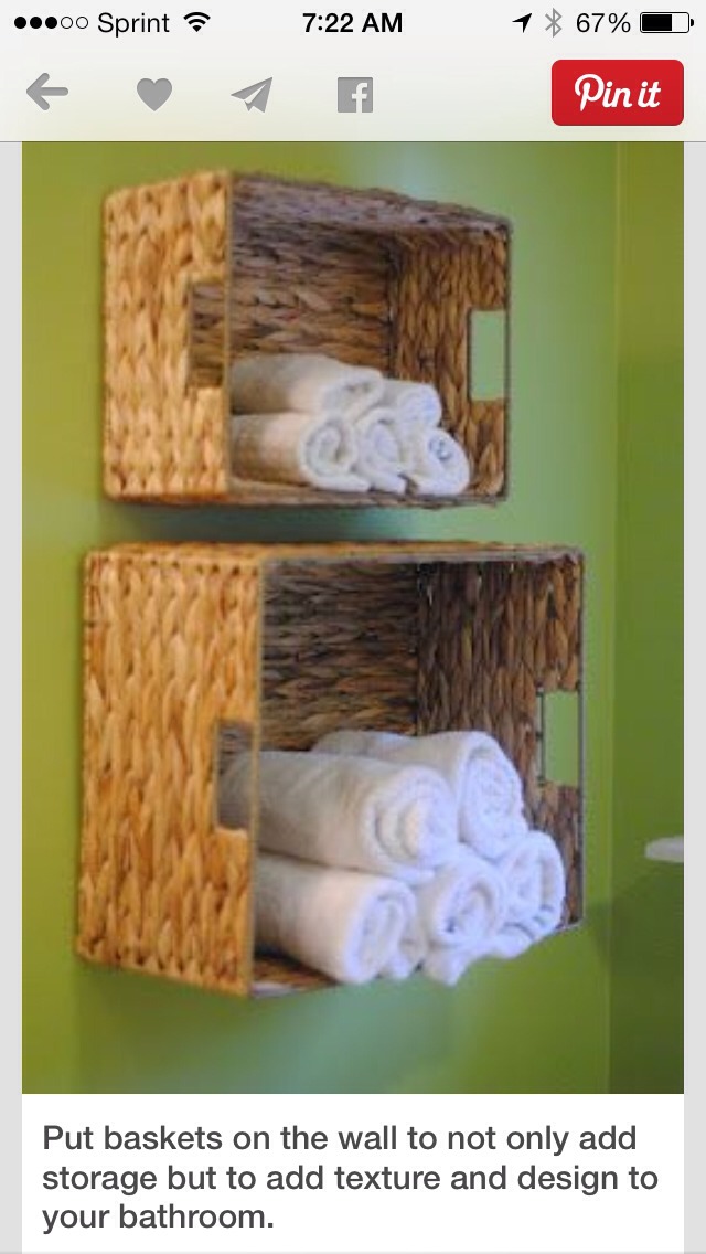 Bathroom Hang Baskets On The Wall To Add Storage & Decor Musely