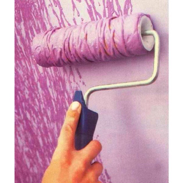 need to repaint your room? then this is perfect! just wrap your paint roller with yarn and paint