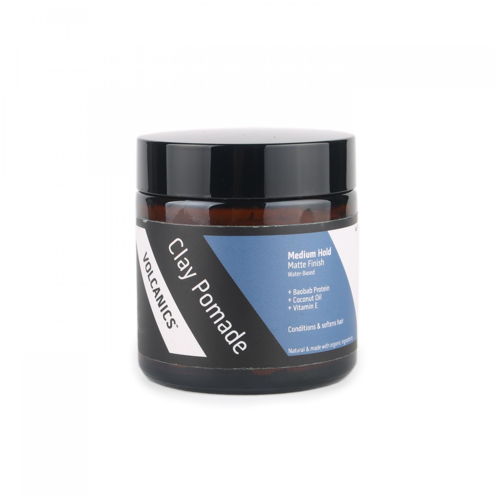 Volcanics Clay Pomade (Medium Hold, Water-Based, Natural and Made with Organic Ingredients) Volcanics Clay Pomade (Medium Hold, Water-Based, Natural and Made with Organic Ingredients)