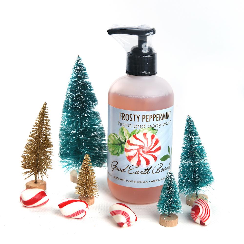 Body and Hand Wash New Frosty Peppermint by Good Earth Beauty