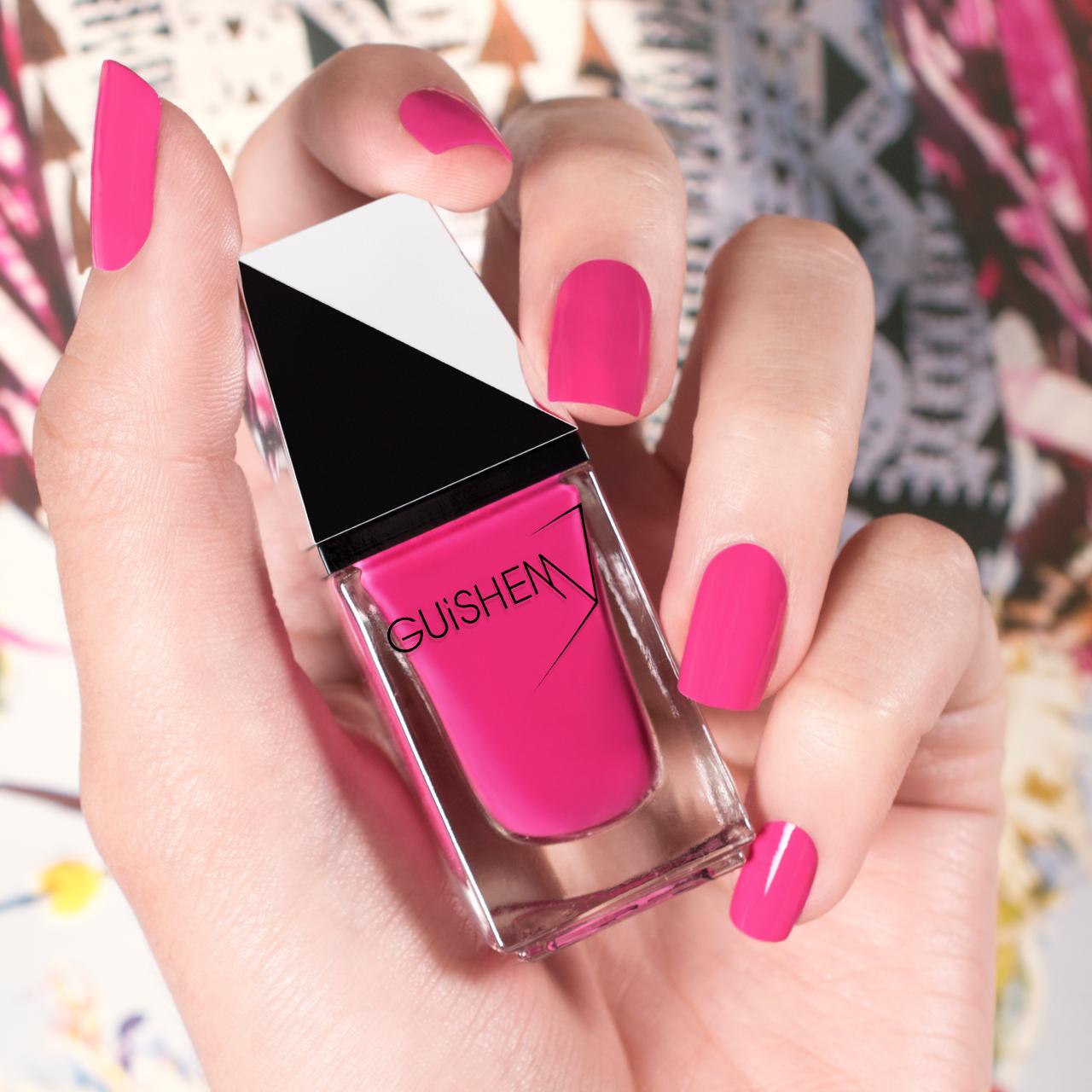 GUiSHEM Premium Nail Lacquer Crème Hot Pink, Fiesta - 002 GUiSHEM Premium Nail Lacquer Crème Hot Pink, Fiesta - 002
