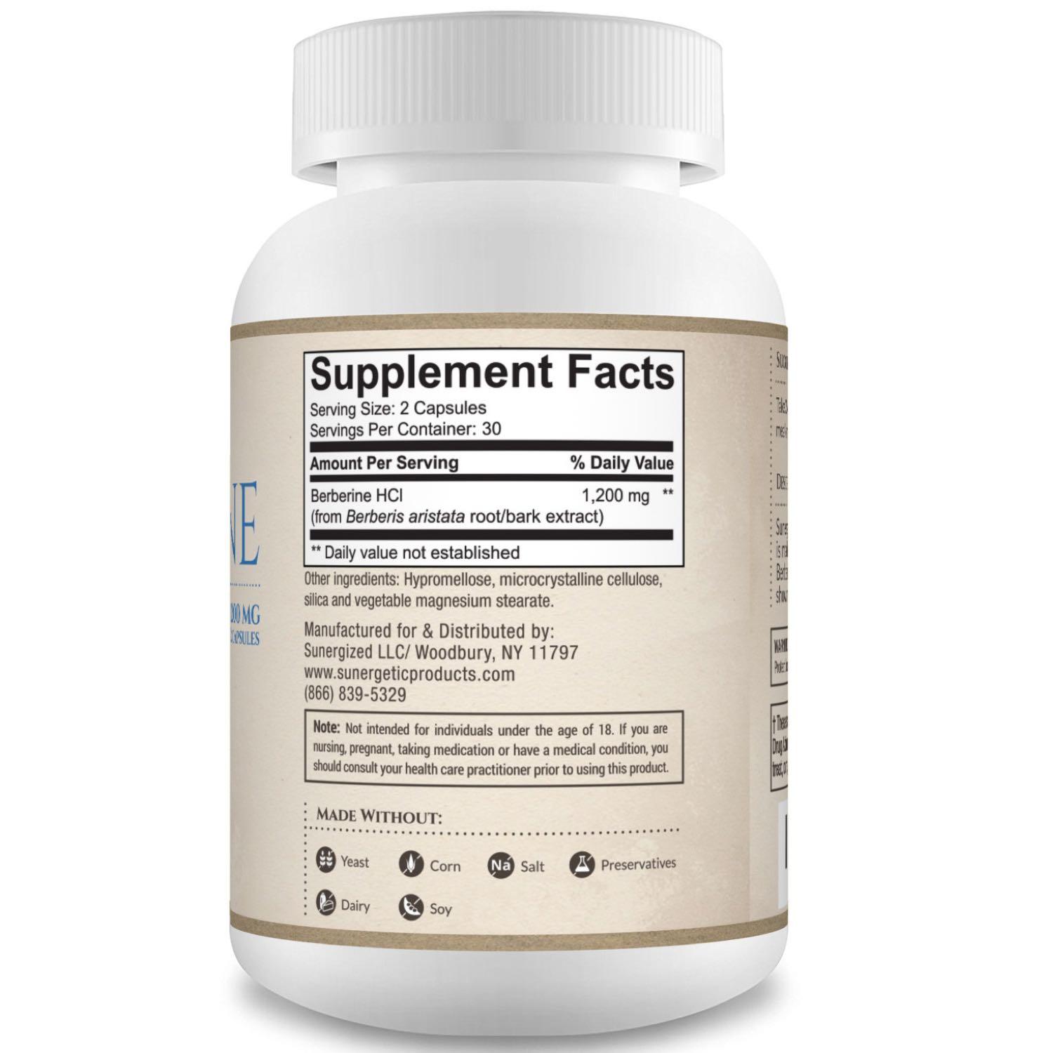 Sunergetic Premium Berberine Supplement - image 2