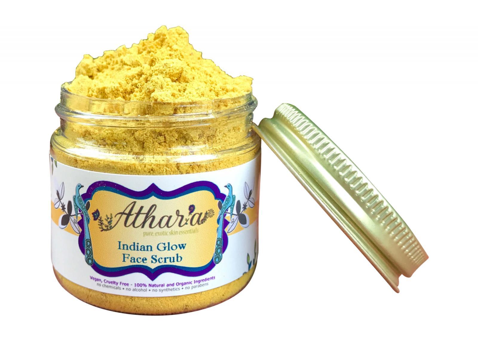 Indian Glow Face Scrub™ (Vegan, 100 Natural) by Athar'a Pure Musely