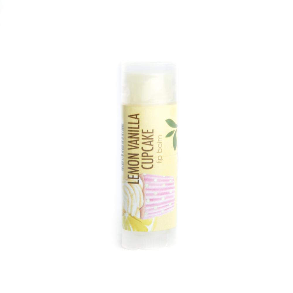 New Lip balm Vegan Lemon Vanilla Cupcake Lip Balm