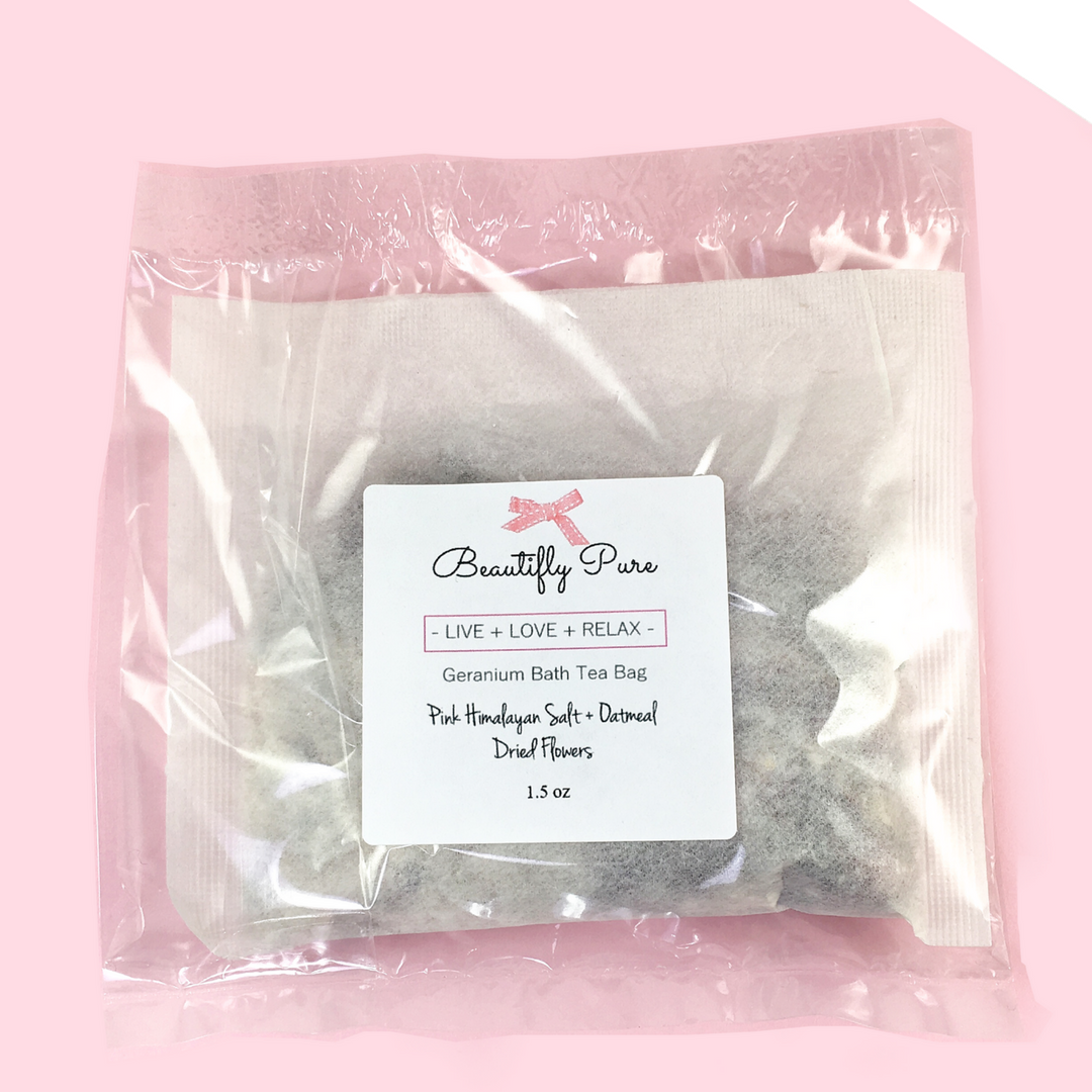 Geranium Bath Tea Bag Geranium Bath Tea Bag