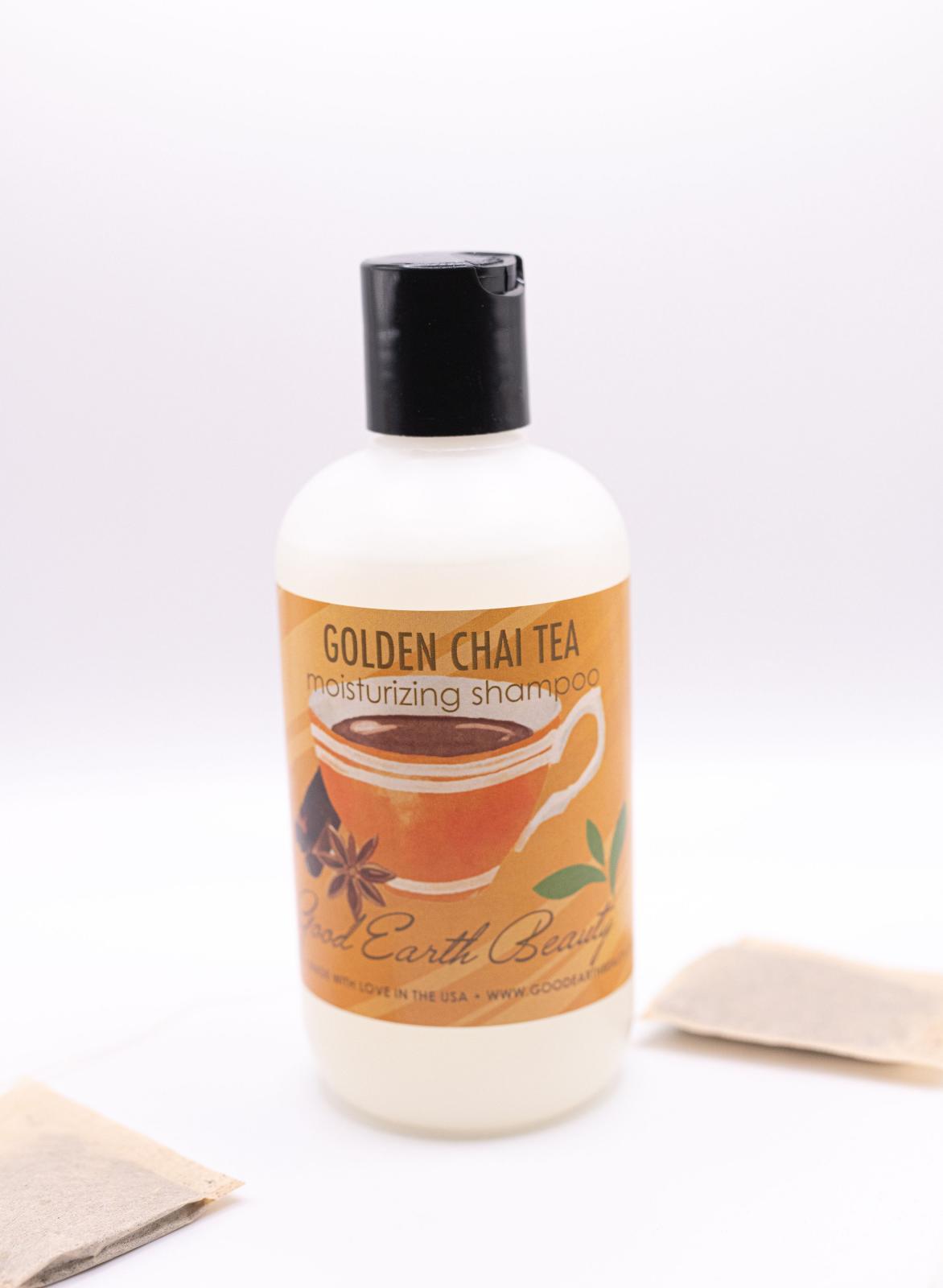 Good Earth Beauty Shampoo - Golden Chai Tea - Spiced - Natural - 8 Ounce