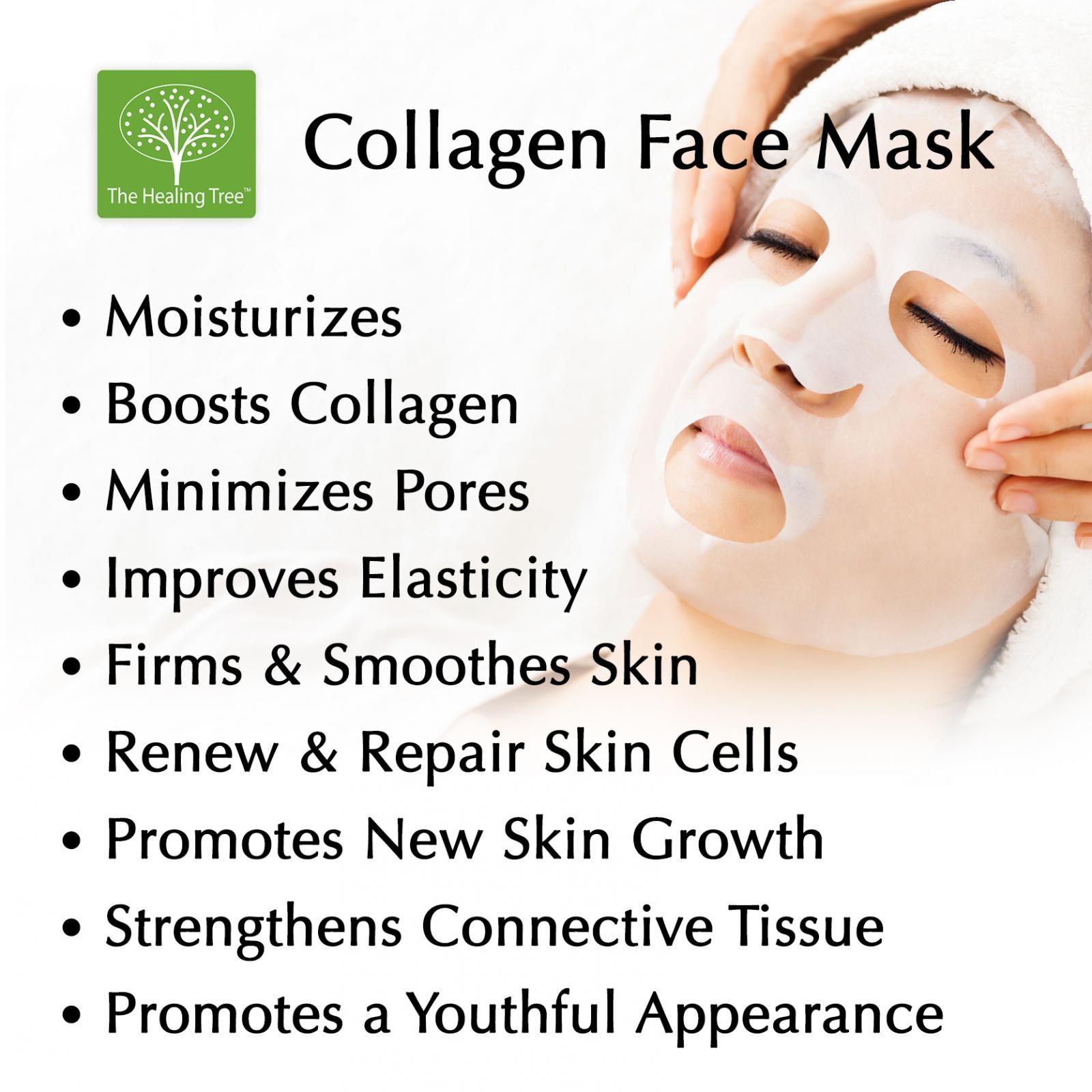 Calendula Collagen Face Mask for Acne Prone Skin (Single, 3Pack, 6Pack) by The Healing Tree