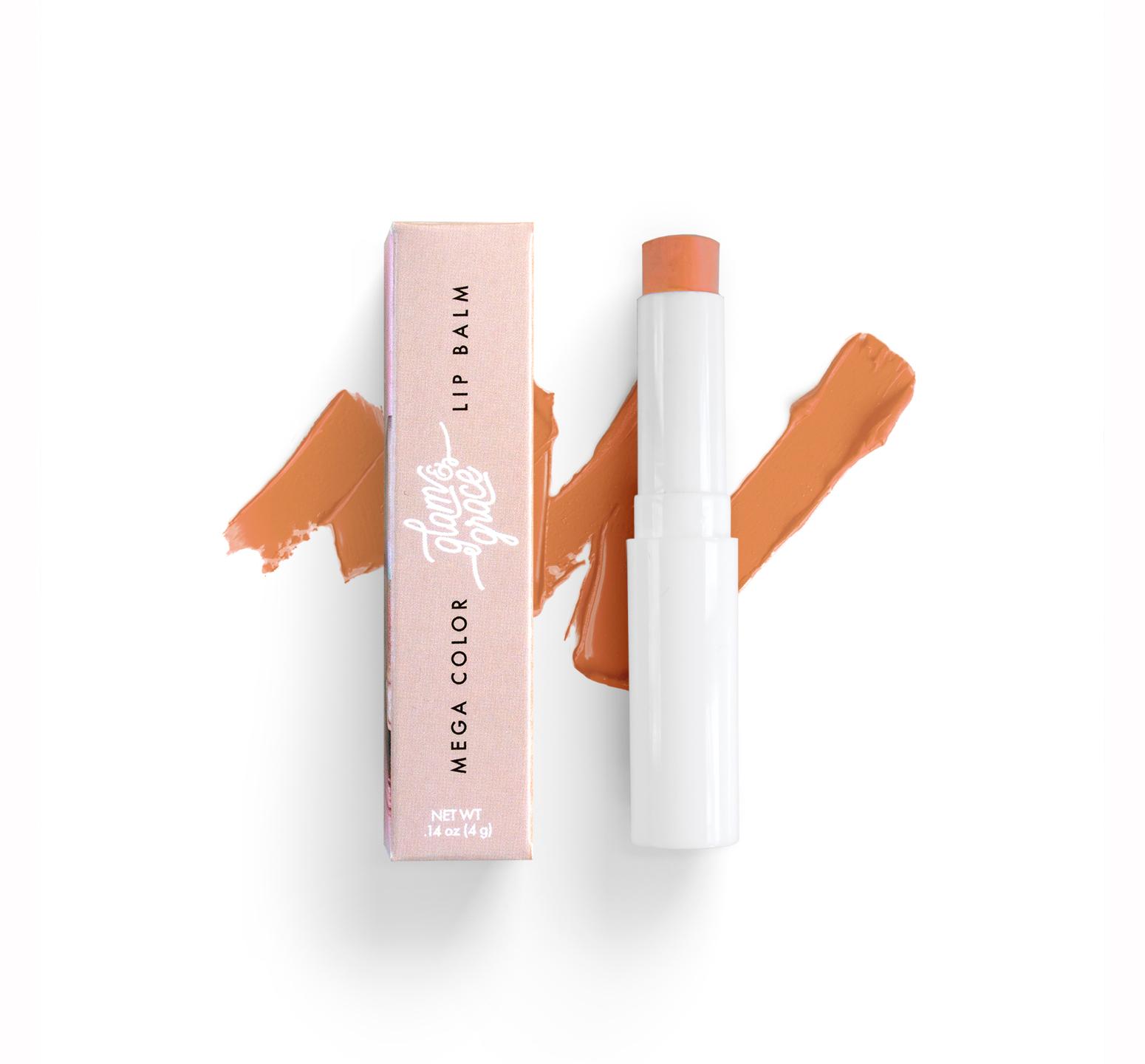 Mega Color Lip Balm - Peachy Nude Mega Color Lip Balm - Peachy Nude