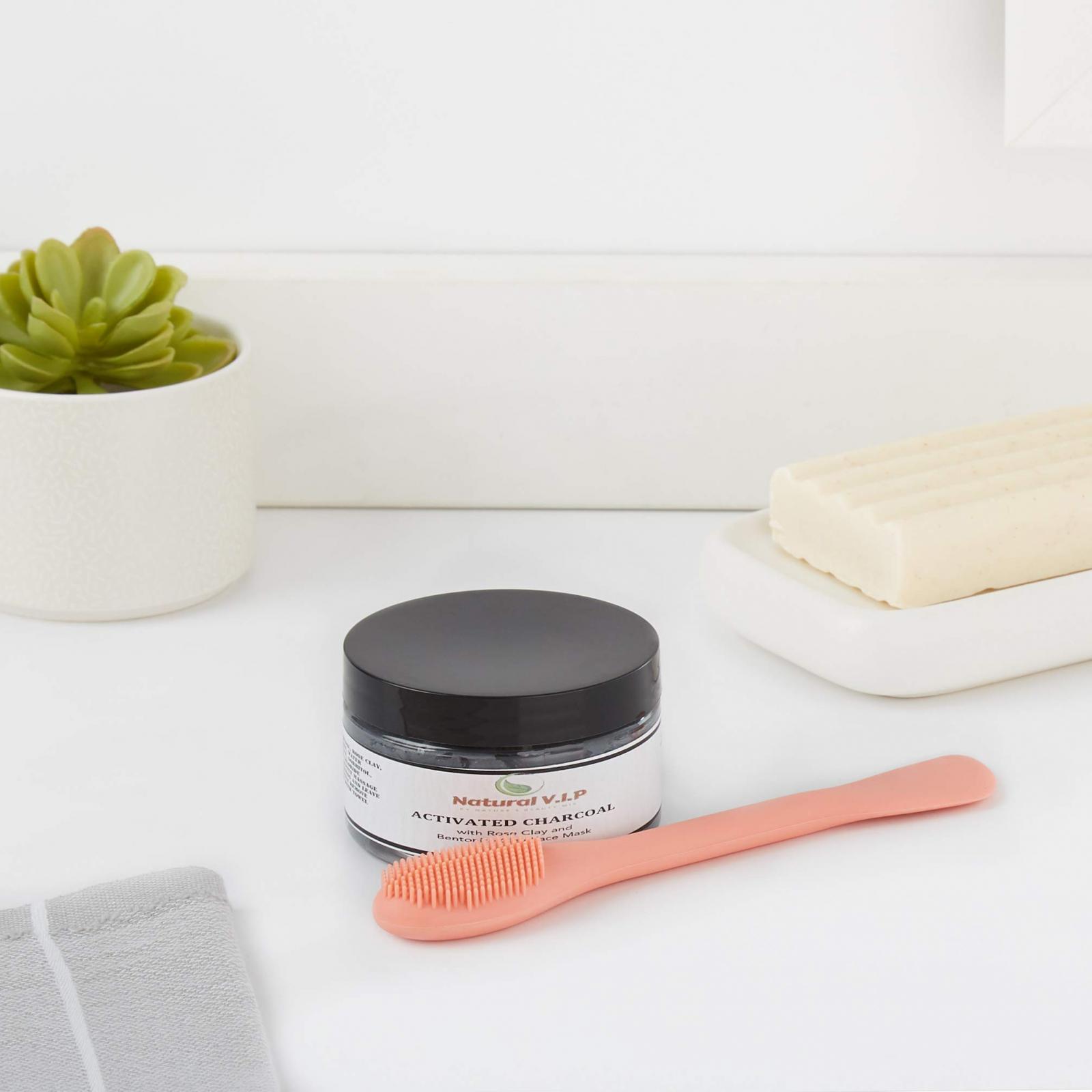 Charcoal Face Mask with Rose and Bentonite Clay - image 3