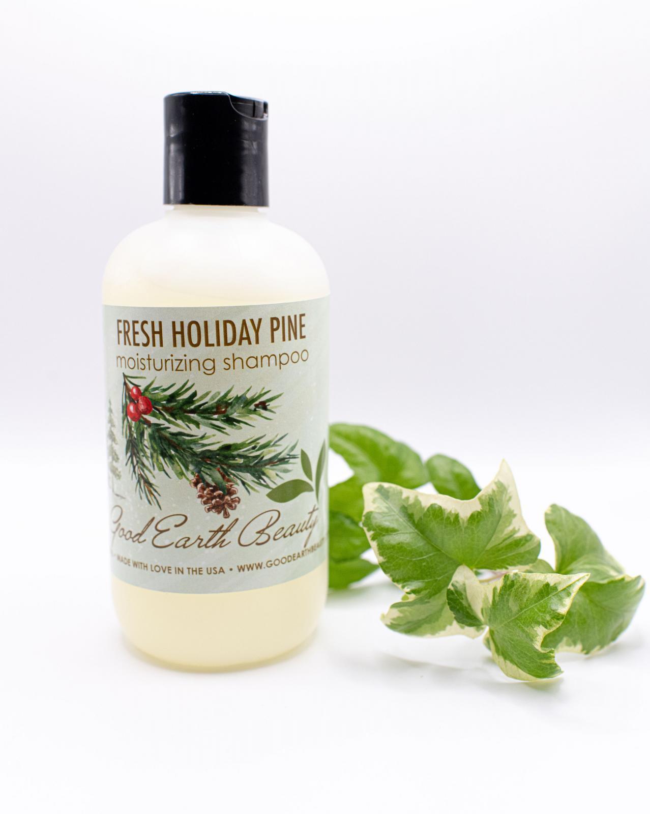 Good Earth Beauty Shampoo - Fresh Holiday Pine - Woodsy - Natural - 8 Ounce