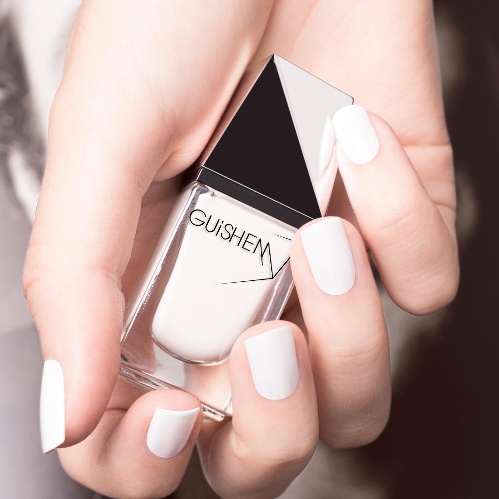 GUiSHEM Premium Nail Lacquer Crème White, Fureur Blanc - 060 GUiSHEM Premium Nail Lacquer Crème White, Fureur Blanc - 060