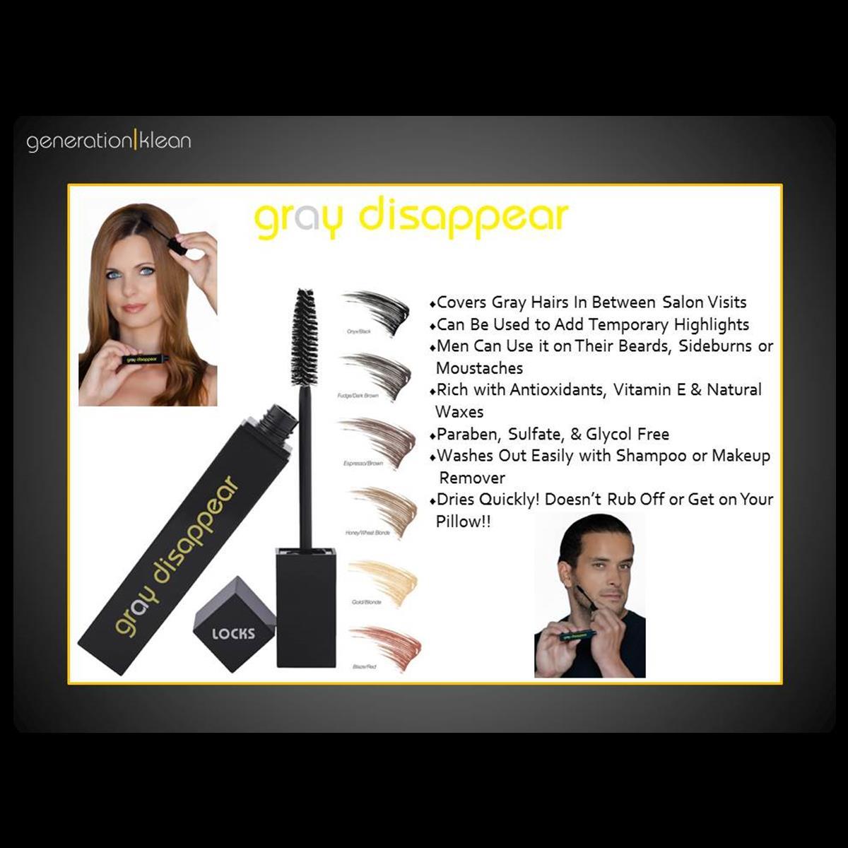 Gray Disappear Paraben Free Hair Mascara (Onyx/Black) - image 3