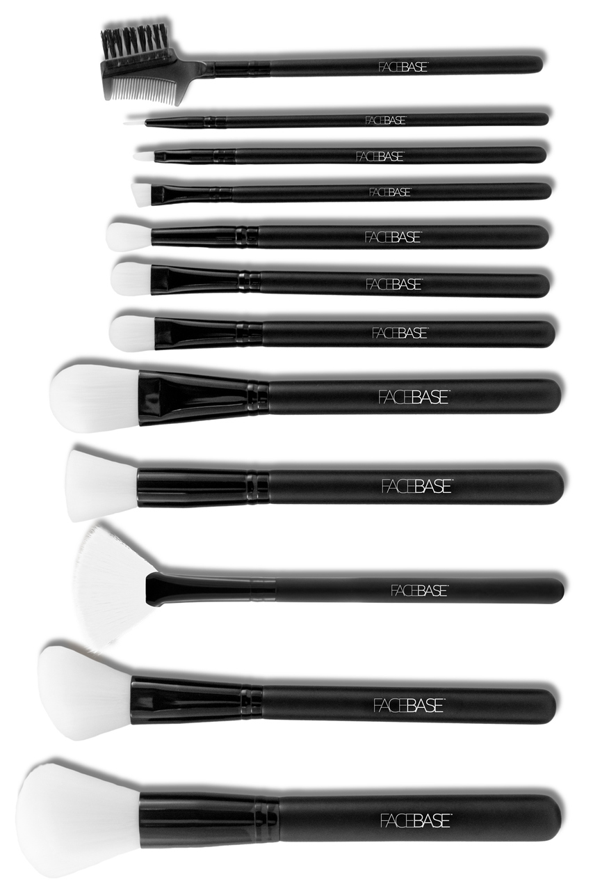 12piece Brush Set - Black & White 12piece Brush Set - Black & White
