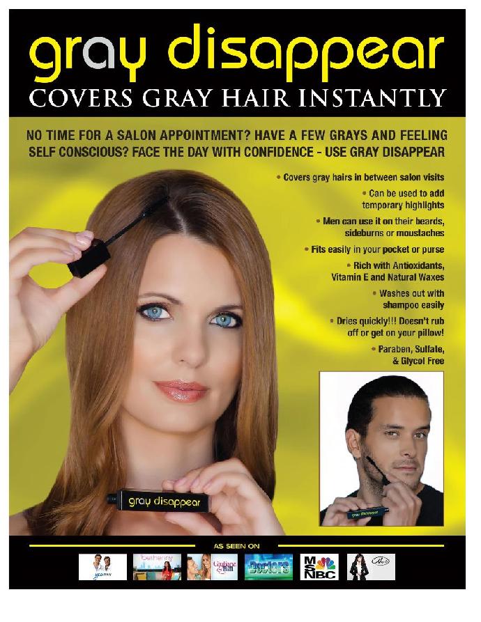 Gray Disappear Paraben Free Hair Mascara (Fudge/Dark Brown) - image 3