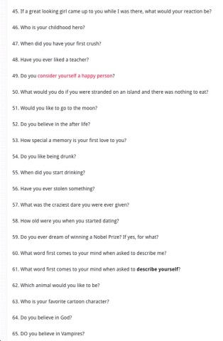 funny questions to ask your boyfriend