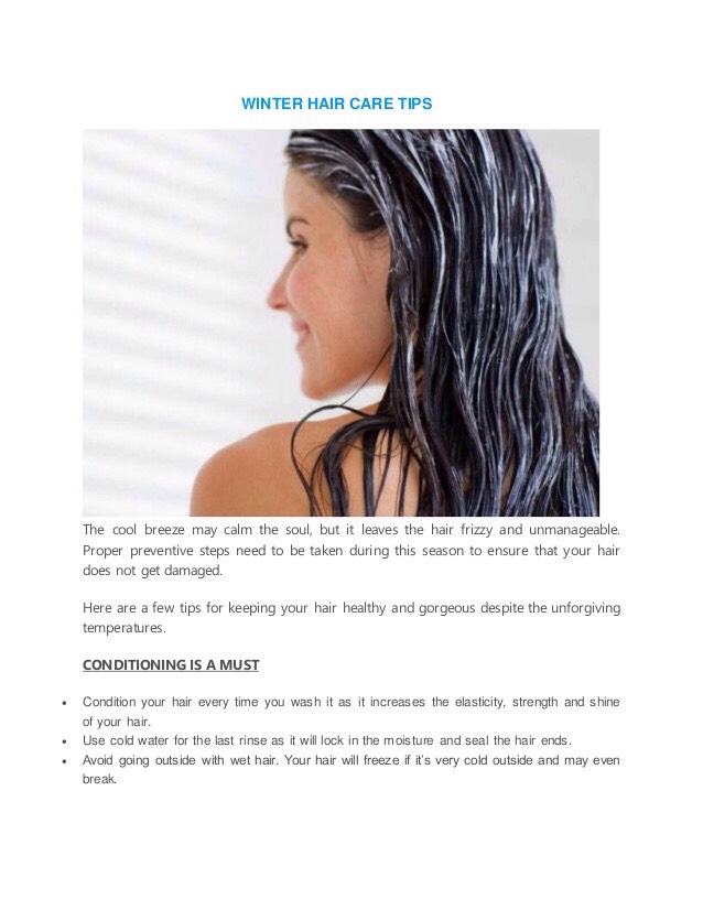 Winter Hair Care Tips By Dannii Randall Musely