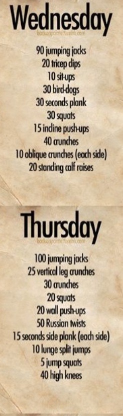  Monday Through Sunday Workout Plan Musely