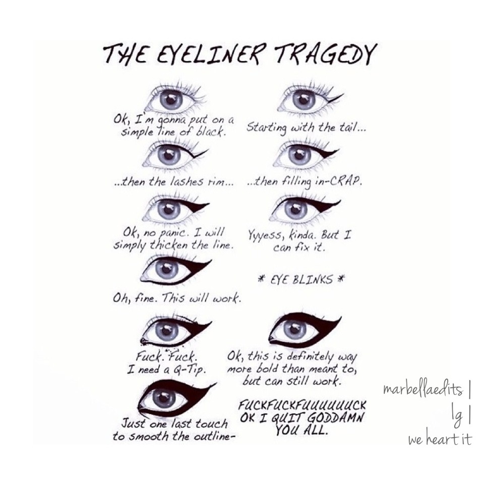 the eyeliner tragedy Musely